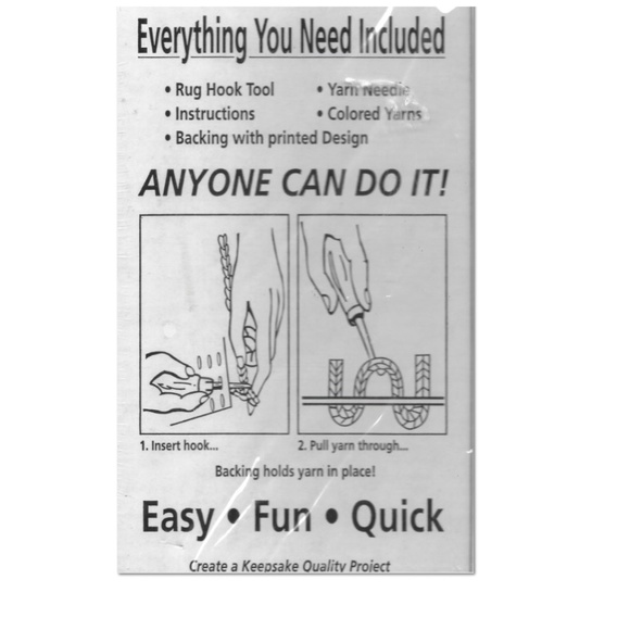 Creations By Caron "Apple" Rug Hook Starter Kit - Picture 2 of 2